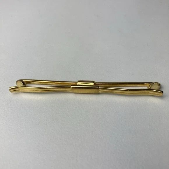 Vintage Collar Bar Clip – Gold Finish Classic Collar Bar - Picture 3 of 4